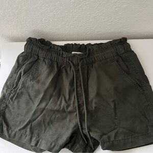 LOFT Dark Olive Casual Shorts